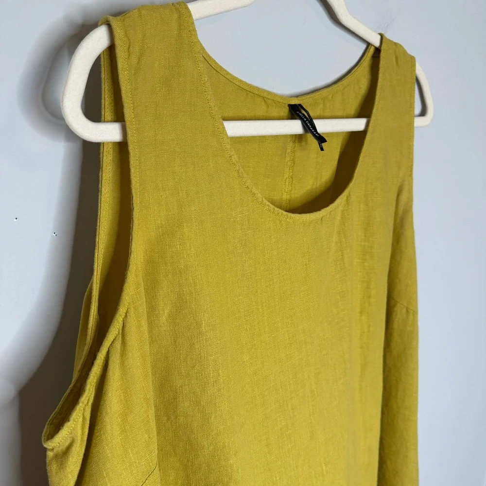 Stella Carakasi Natural Lux‎ Linen Summerfield Cactus Tunic Top XXL Pockets - Picture 9 of 13